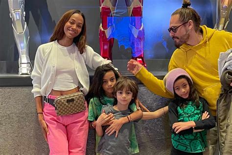 zoe saldana kinder|Zoe Saldaña Opens Up About Raising Three Boys (Exclusive)